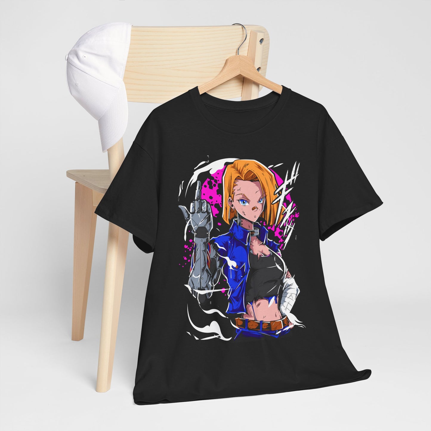 Android 18 – Futuristic Strength and Grace
