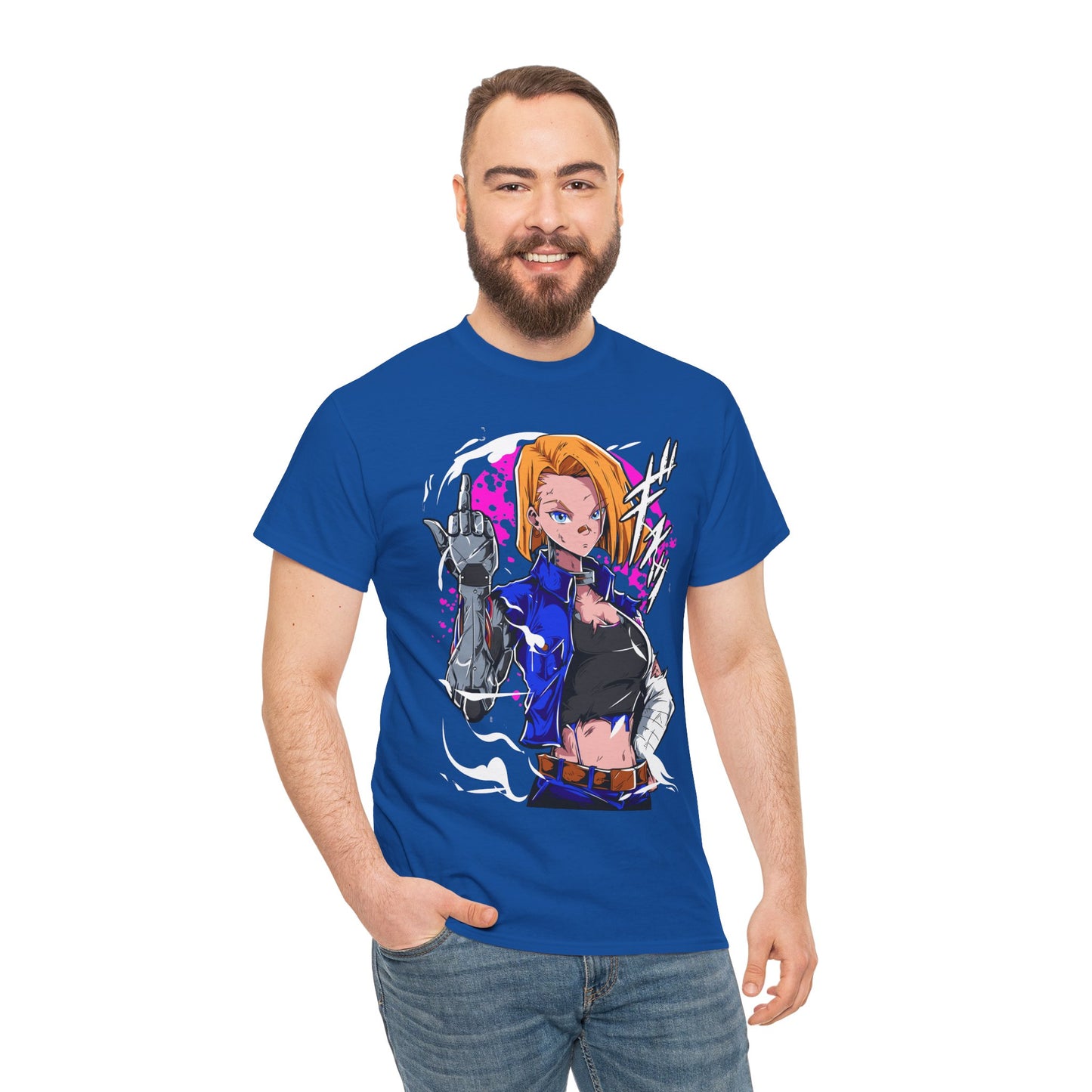 Android 18 – Futuristic Strength and Grace