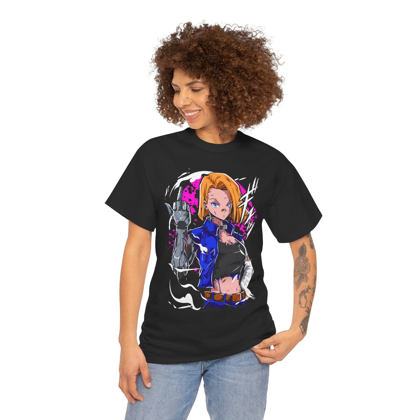 Android 18 – Futuristic Strength and Grace