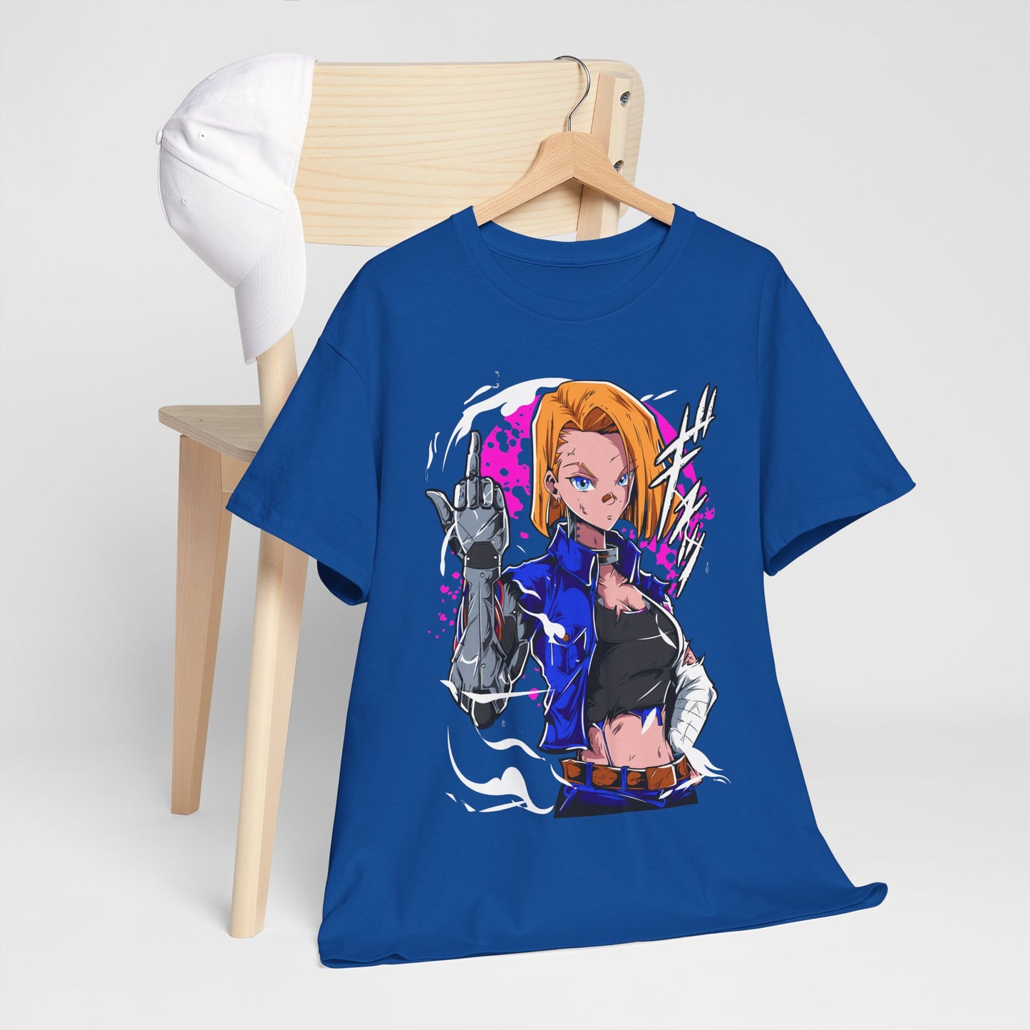 Android 18 – Futuristic Strength and Grace
