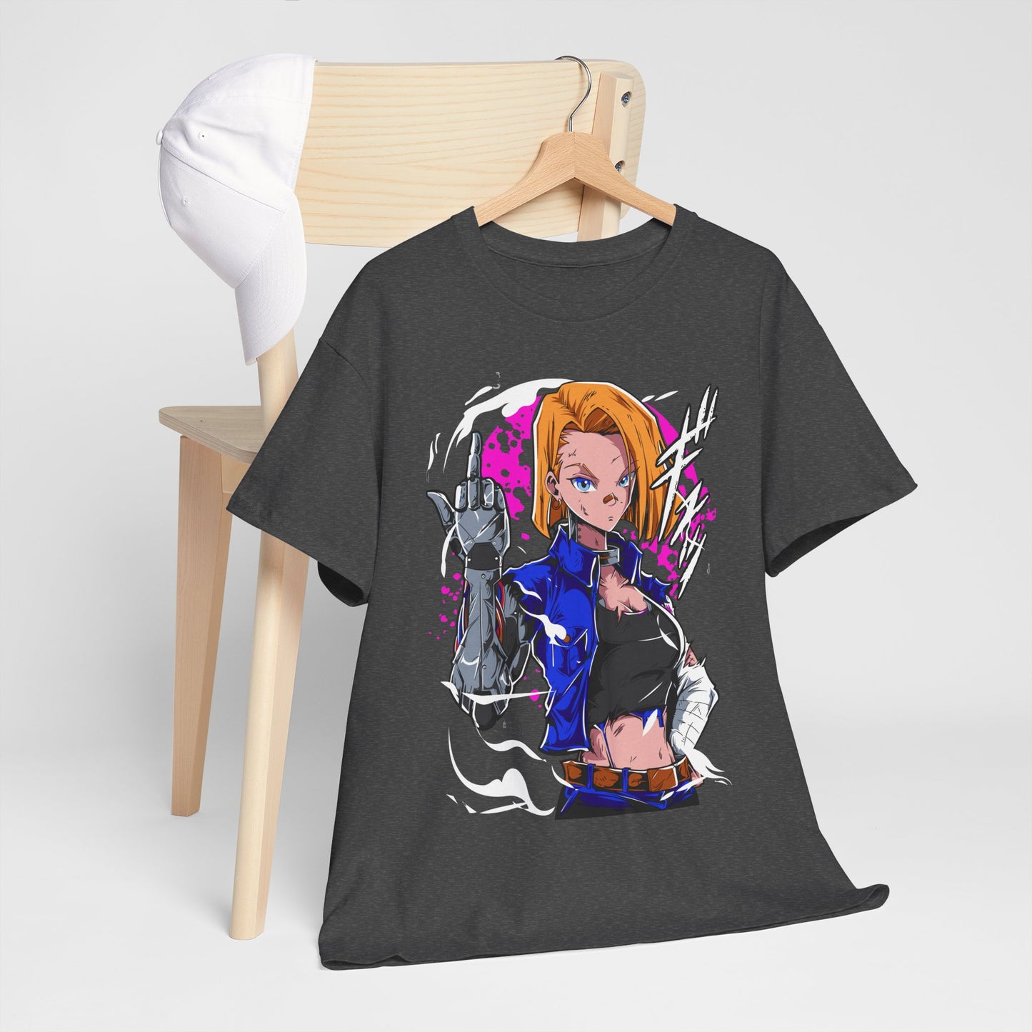 Android 18 – Futuristic Strength and Grace