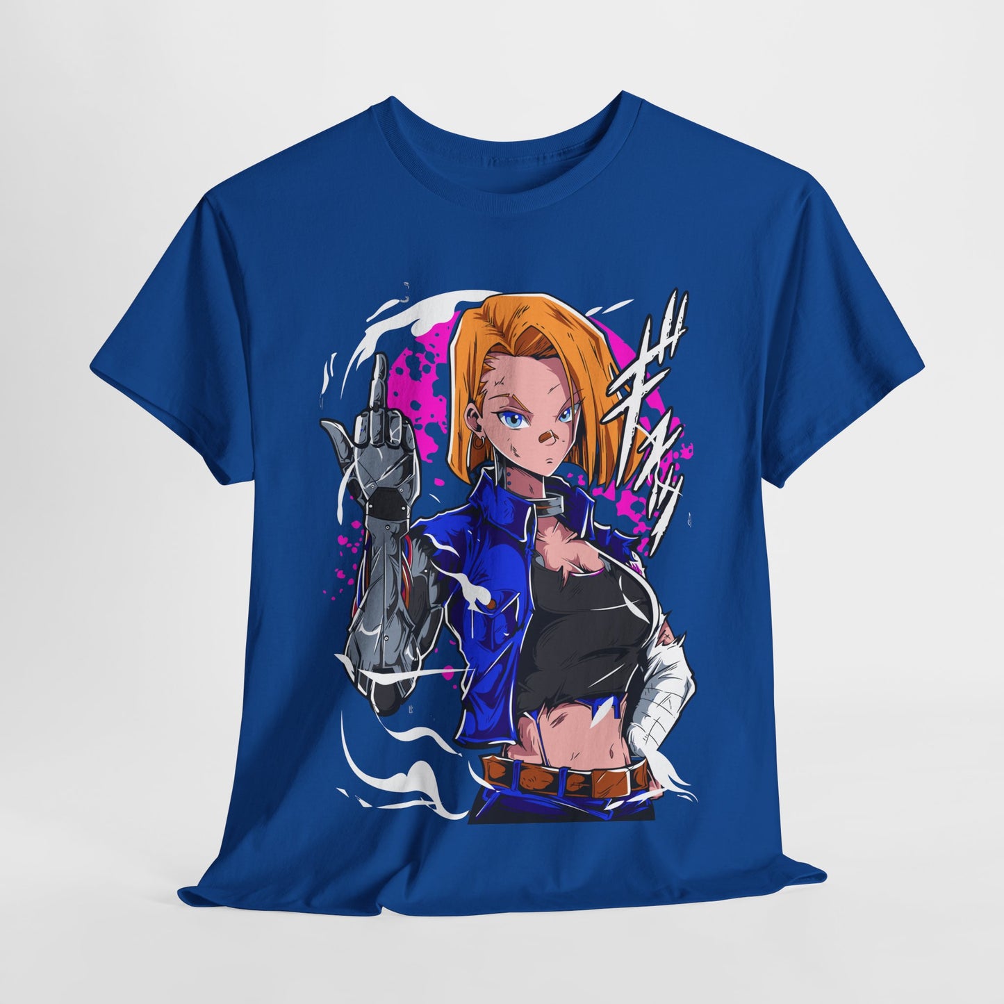 Android 18 – Futuristic Strength and Grace