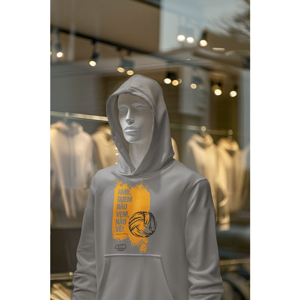 AMB Voleibol – Sudadera con capucha “Quien no viene, no ve”