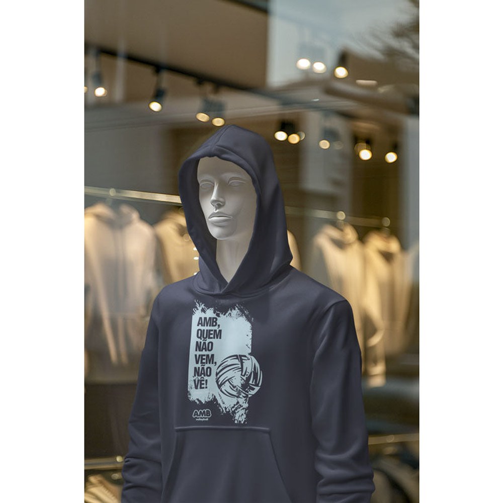 AMB Voleibol – Sudadera con capucha “Quien no viene, no ve”