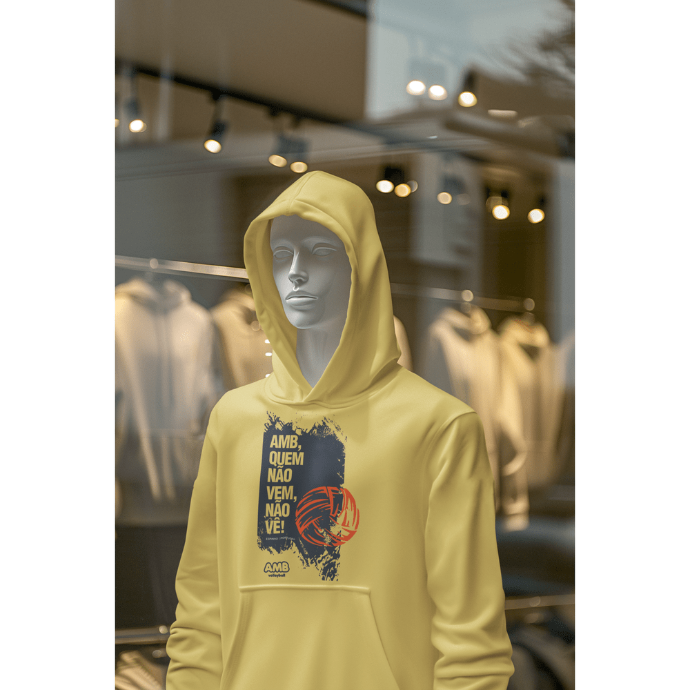 AMB Voleibol – Sudadera con capucha “Quien no viene, no ve”