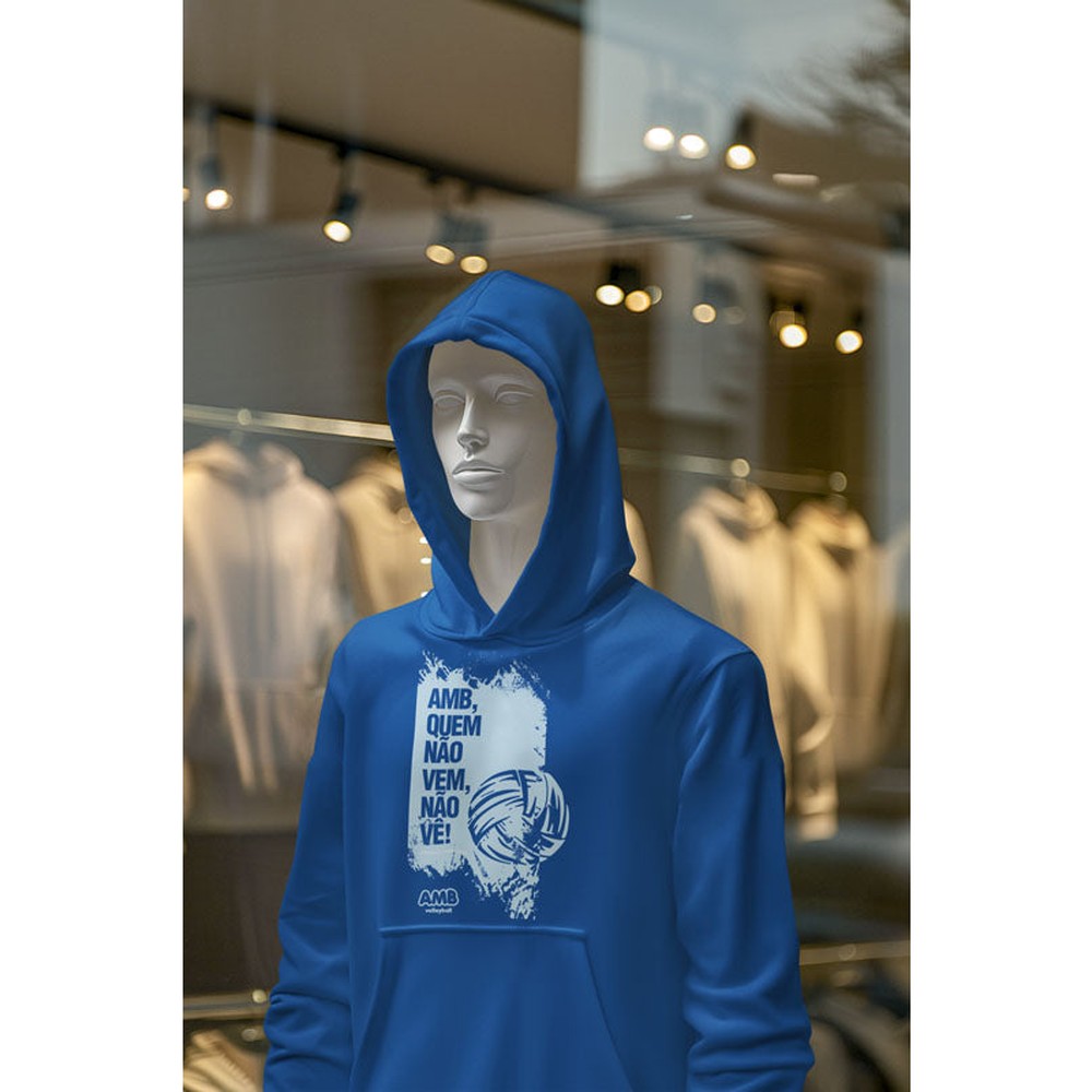 AMB Voleibol – Sudadera con capucha “Quien no viene, no ve”