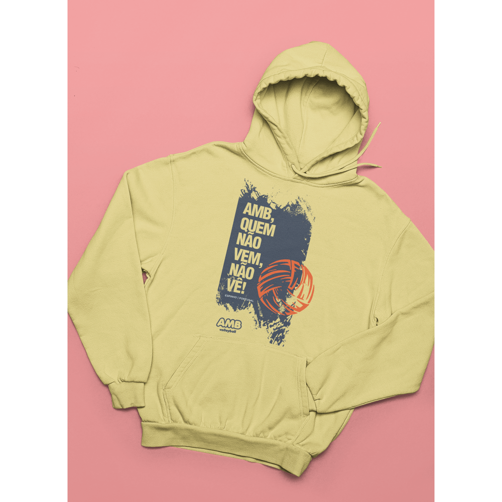 AMB Voleibol – Sudadera con capucha “Quien no viene, no ve”