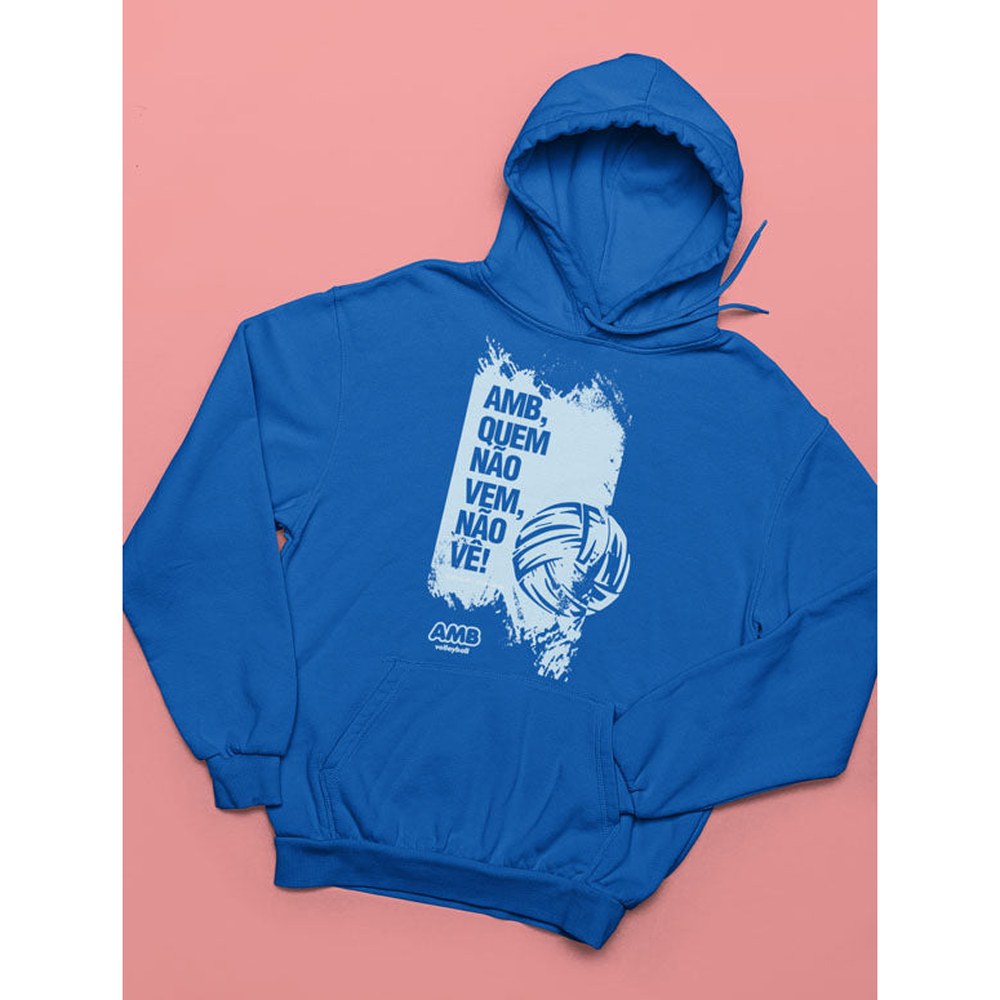 AMB Voleibol – Sudadera con capucha “Quien no viene, no ve”