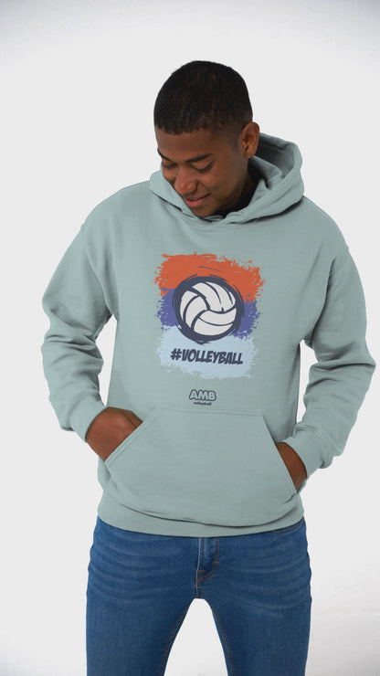 AMB Voleibol – Sudadera con capucha #Voleibol