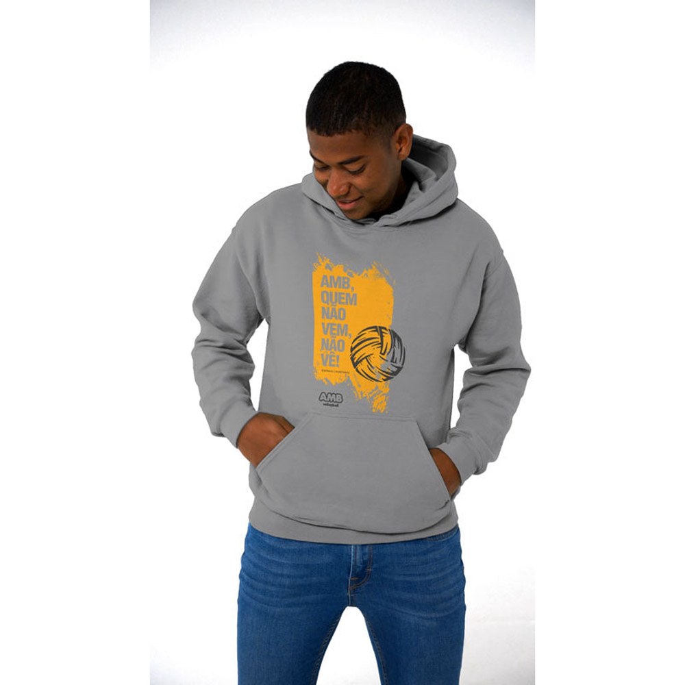 AMB Voleibol – Sudadera con capucha “Quien no viene, no ve”