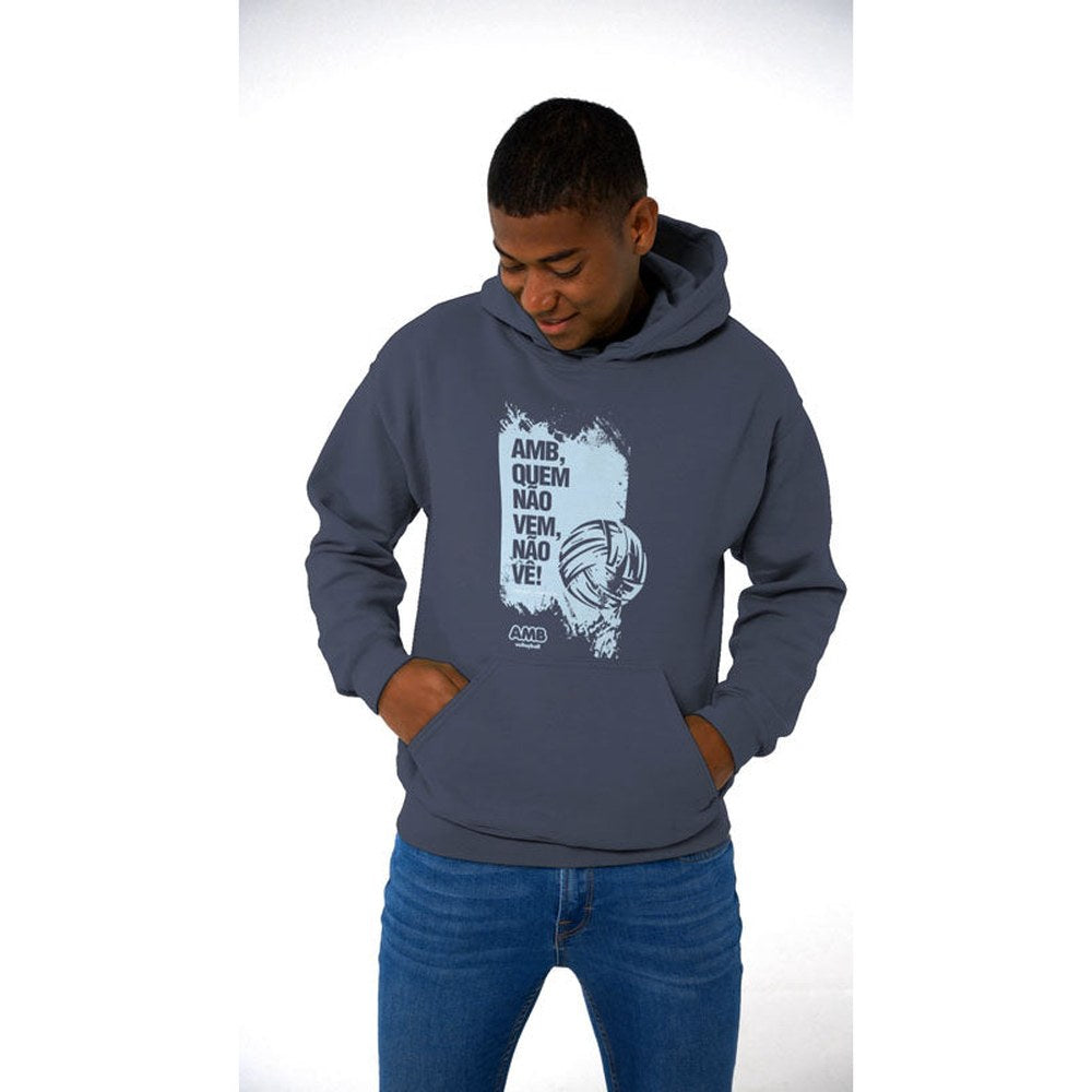 AMB Voleibol – Sudadera con capucha “Quien no viene, no ve”