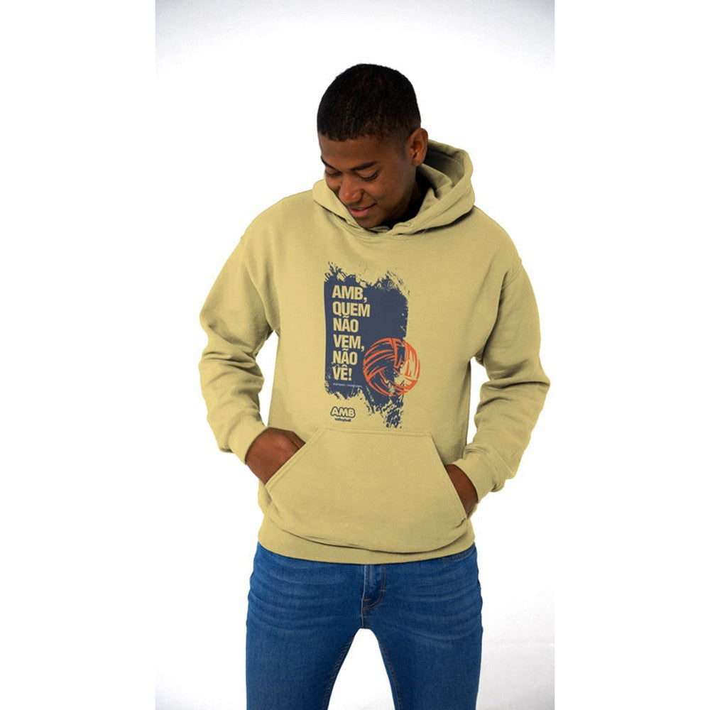 AMB Voleibol – Sudadera con capucha “Quien no viene, no ve”