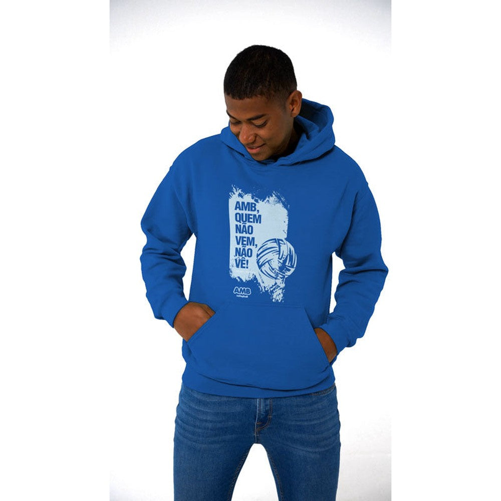 AMB Voleibol – Sudadera con capucha “Quien no viene, no ve”